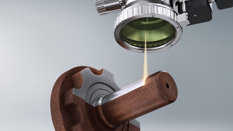 Laser cleaning process on metal surface